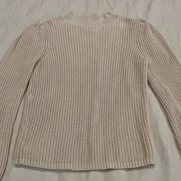 Evereve Mock Knit Sweater Size Small - Picture 4 of 5
